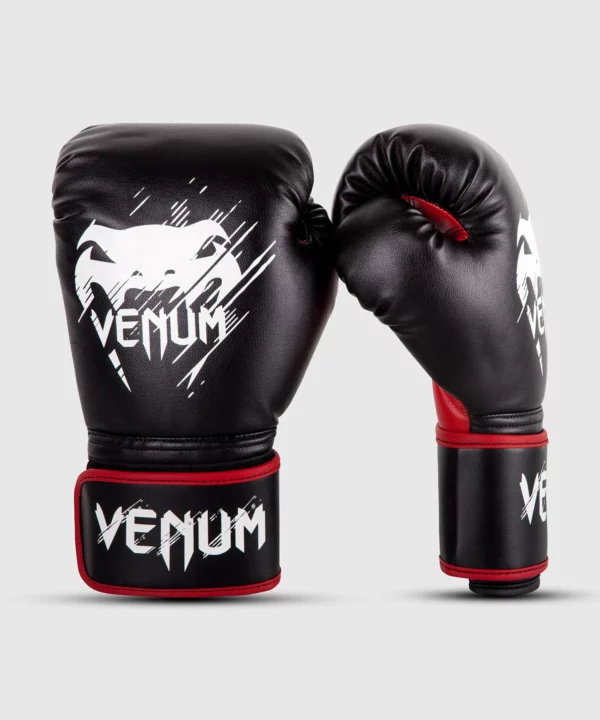 Venum Contender Kids Boxing Gloves - Black/Red – Image 3
