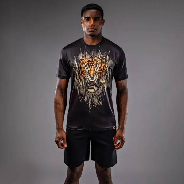 T-Shirt Dry-Tech Venum Tiger - Noir/Orange