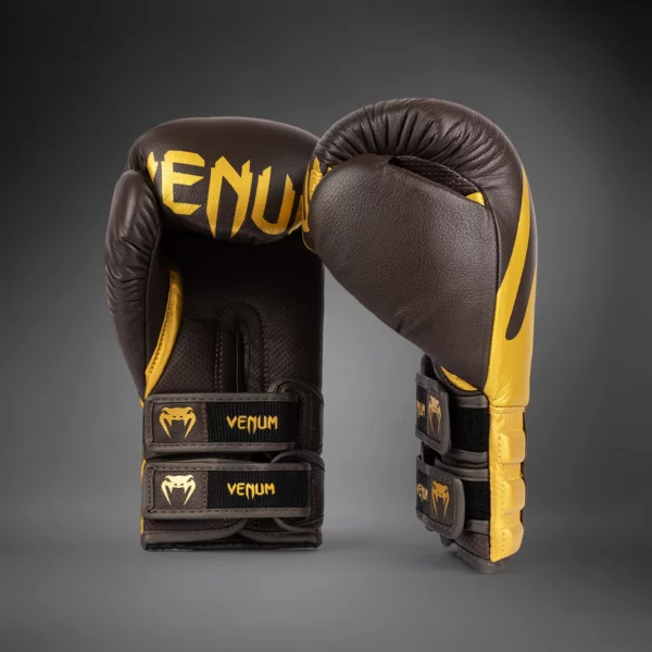 Gants de Boxe Venum Reverso - Chocolat / Or – Image 7