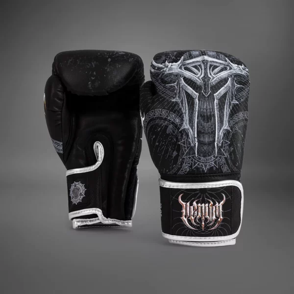 Gants de Boxe Venum Gladiator 5.0 - Noir/Argent – Image 6