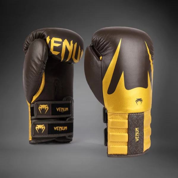 Gants de Boxe Venum Reverso - Chocolat / Or – Image 6