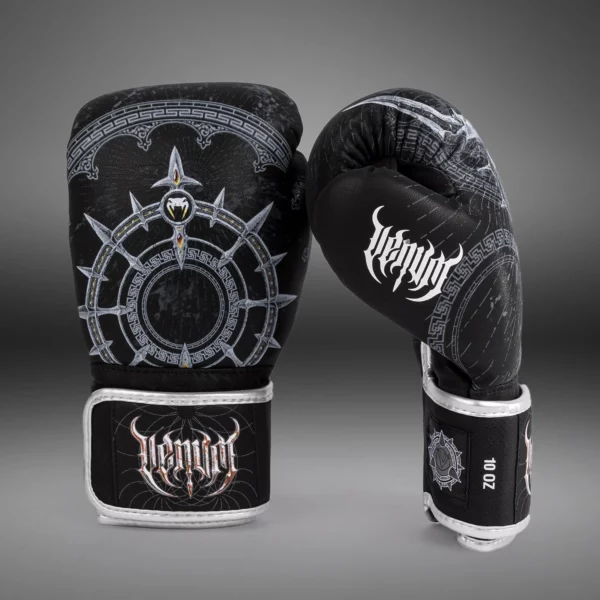 Gants de Boxe Venum Gladiator 5.0 - Noir/Argent – Image 4