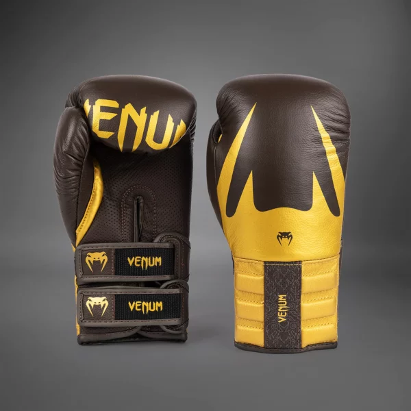 Gants de Boxe Venum Reverso - Chocolat / Or – Image 8